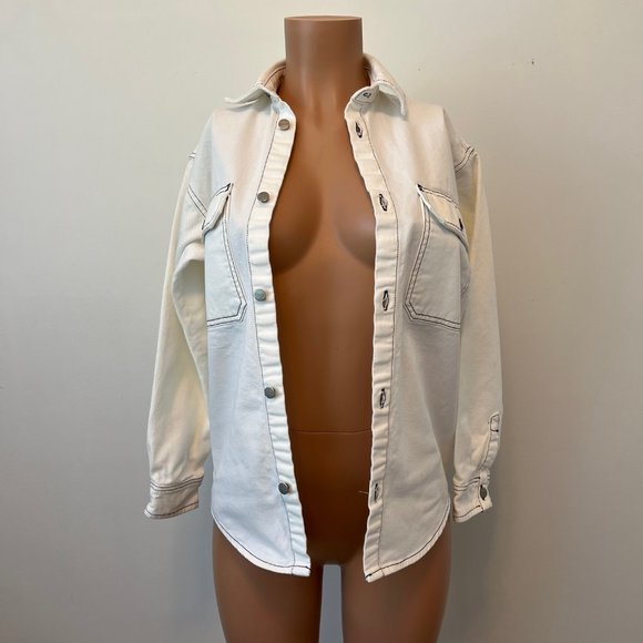 Carhartt Work In Progress Collared Denim Button Down Long Sleeve - Picture 8 of 11